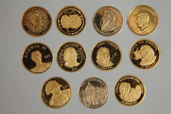 Elf Münzen Gold 999 - photo 3