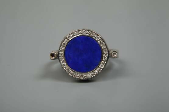 Damenring mit Lapislazuli und Diamanten - фото 2