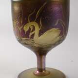 Schmid-Jacquet Pokalglas mit Schwanenmotiven - photo 3