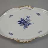 Meissen Tablett "Blaue Blume mit Goldgräsern" - Foto 2