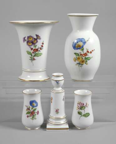 Meissen Konvolut Blumenmalerei - photo 1