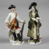 Meissen-Miniaturen "Jäger" und "Jägerin" - фото 1