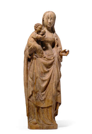 MADONNA MIT KIND, NIEDERLANDE,. E. 15. JAHRHUNDERT, EICHE - Foto 1