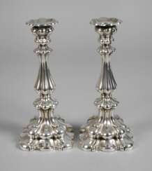 Paar Kerzenleuchter Silber im Barockstil
