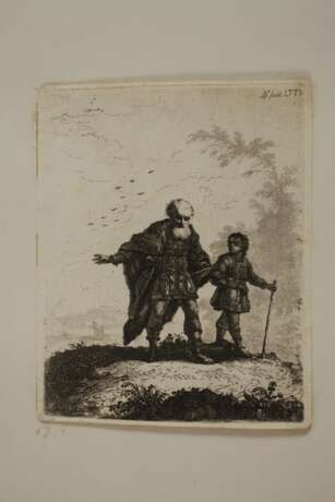 Johann Andreas B. Nothnagel, Zwei Radierungen nach Rembrandt - photo 2