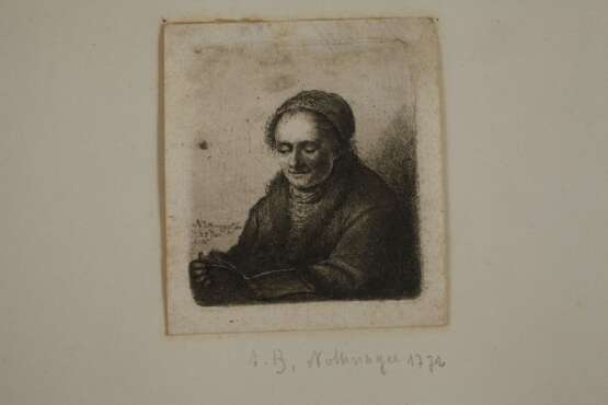 Johann Andreas B. Nothnagel, Zwei Radierungen nach Rembrandt - Foto 3