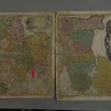 Homanns Erben, Zehn handkolorierte Landkarten - Foto 4