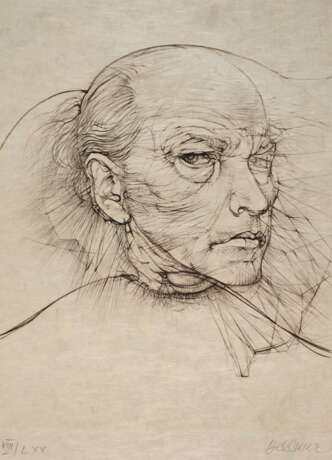 Hans Bellmer, "Selbstportrait mit blauen Augen" - фото 1