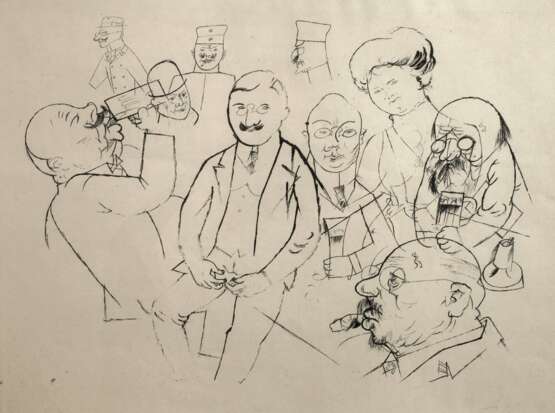 George Grosz, „Stammtischstudien“ - фото 1