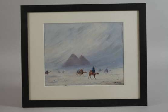 Otto Tilche, Sandsturm vor den Pyramiden - Foto 2