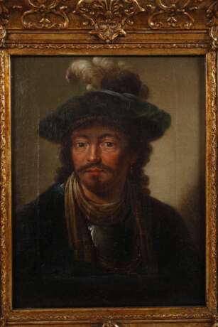 Rembrandtnachfolge, Herrenportrait - Foto 2