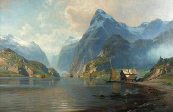 Johannes Harders, Norwegische Fjordansicht - фото 1