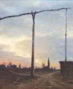 Übersicht. Edita-Elena Petitjean, Landschaft mit Ziehbrunnen