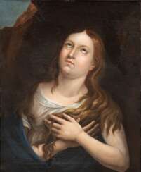 Maler des 18. Jh. &amp;quot;Junge Frau bei der Andacht&amp;quot;, Öl/ Lw., doubliert, unsign., 57x44 cm, Rahmen