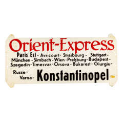 ZUGLAUFSCHILD "ORIENT-EXPRESS",