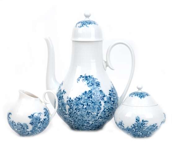 Kaffee-Kernstück, 3-teilig, Rosenthal studio line, Romanze, Design: Björn Wiinblad, Kannen-H. 23 cm - photo 1