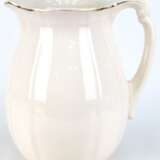 Großer Wasserkrug, Villeroy & Boch, Dresden, beige mit Goldrand (berieben), Tannenberg, H. 29 cm - Foto 1