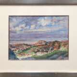 Weiser, Paul (1877 Erdmannsdorf- 1967 Gera) "Rio de Janeiro", Aquarell, monogr. u.r. und betitelt, 24x31 cm, im Passepartout hinter Glas und Rahmen (P. Weiser war Maler, Zeichner und Grafiker, stud. an der Königl. Kunstschule Berlin und de… - Foto 1