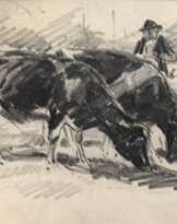 Wolf, Georg (1882 Düsseldorf- 1962 Uelzen) "Nach getaner Arbeit", unsign., rückseitig Nachlaßstempel mit WVZ-Nr. 507, 25,5x33,5 cm, ungerahmt