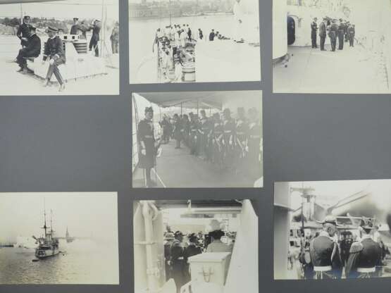 2 Fotoalben der Weltreise des Kreuzers "Vineta" 1912-1913. - Foto 2