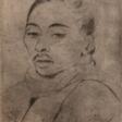 Sittig, Elisabeth (1899 Rödelheim-2001 Barth) &quot;Porträt eines Mongolen&quot;, Radierung, handsign. u.r., 17x13 cm, im Passepartout - Auction archive