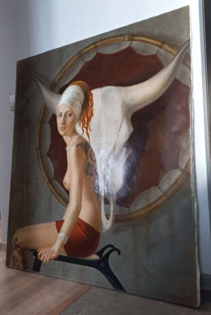 Европа Canvas Oil Contemporary art Nude art St. Petersburg 2008 - photo 4