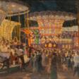 Paul Buchholz (Bromberg 1868 - vor 1930). Jahrmarkt bei Nacht. - Auktionsarchiv