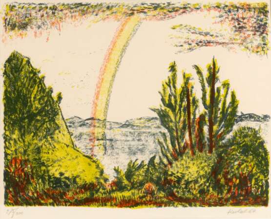 Erich Heckel (Döbeln 1883 - Radolfzell/Bodensee 1970). Rainbow. - фото 1