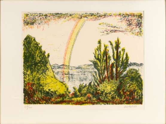 Erich Heckel (Döbeln 1883 - Radolfzell/Bodensee 1970). Rainbow. - фото 2