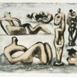 Henry Moore (Castleford 1898 - Much Hadham 1986). Six Sculpture Ideas. - Prix ​​des enchères