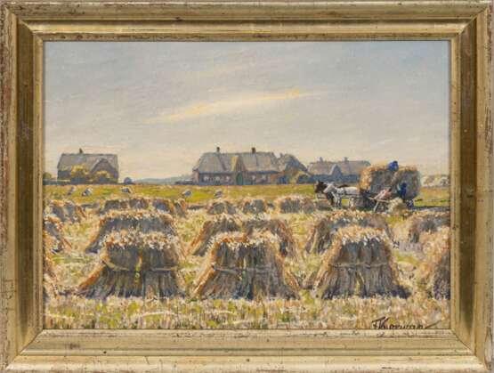 Franz Korwan (Heinebach 1865 - Noé 1942). Harvest on Sylt. - photo 2