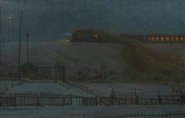 Hugo Köcke (Berlin 1876 - Westerland/Sylt 1956). Night Train.