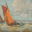 Poppe Folkerts (Norderney 1875 - Norderney 1949). Boats off Norderney. - Auction archive
