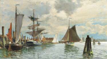 Poppe Folkerts (Norderney 1875 - Norderney 1949). Port of Norderney.