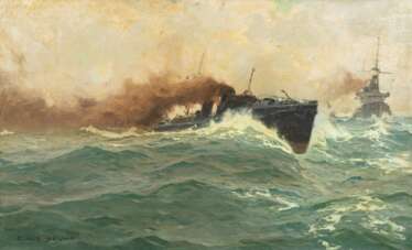 Claus Bergen (Stuttgart 1885 - Lenggries 1964). Torpedo Boat.