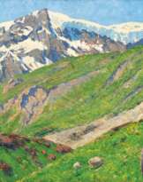 Carl Arp (Kiel 1867 - Jena 1913). Monte Livrio with Glacier near Franzenshöhe.