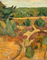 Otto Modersohn (Soest 1865 - Fischerhude 1943). Heath near Fischerhude.