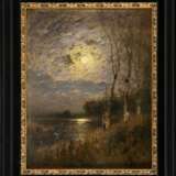Louis Douzette (Tribsees 1834 - Barth 1924). Moon over the Moor. - фото 2