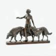 Arthur Bock (Leipzig 1875 - Ettlingen 1957). Diana with Greyhounds - Setting off on a Hunt. - Auction archive