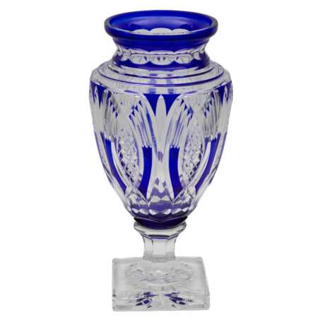 Grand vase de forme amphore en cristal color&eacute;. Хрусталь Eclecticism 40 г. - фото 4