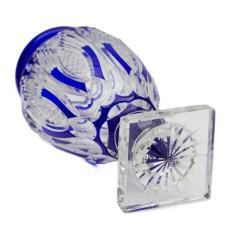 Grand vase de forme amphore en cristal color&eacute;. Crystal Eclecticism 40 - photo 6