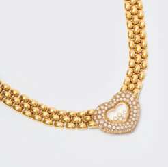 Chopard. A Gold Necklace 'Happy Diamonds'.