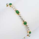 Smaragd-Brillant-Armband. - Foto 1