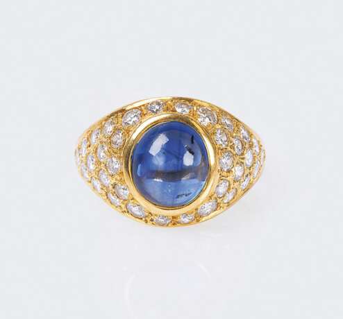 A Sapphire Diamond Ring. - фото 1