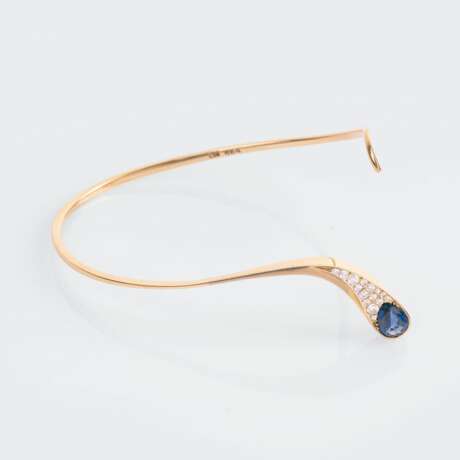 A petite Saphire Diamond Bangle Bracelet. - фото 2