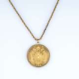 A Coin Pendant on long Gold Necklace. - фото 2