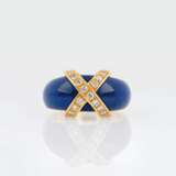 A Lapis Lazuli Ring with Diamonds. - фото 1