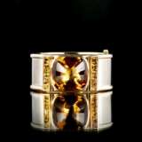 A splendid Gold Citrine Bangle Bracelet. - фото 3