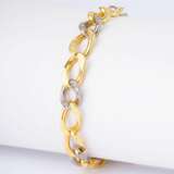 A Curb Chain Bracelet with Diamonds. - photo 2