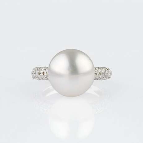 A Pearl Diamond Ring. - photo 1